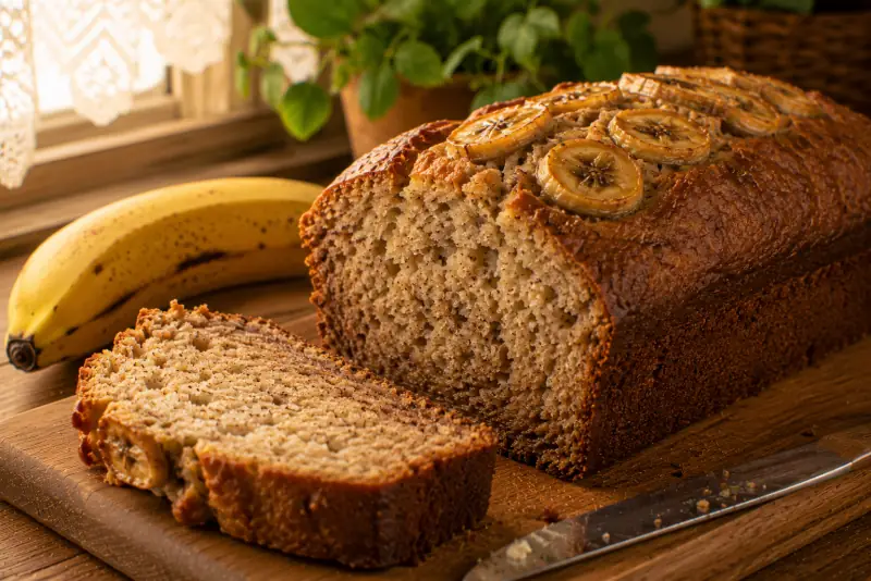 Pão de Banana sem Açúcar